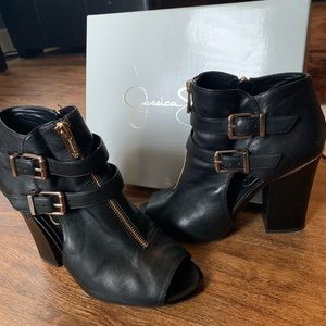Jessica Simpson open toe booties
